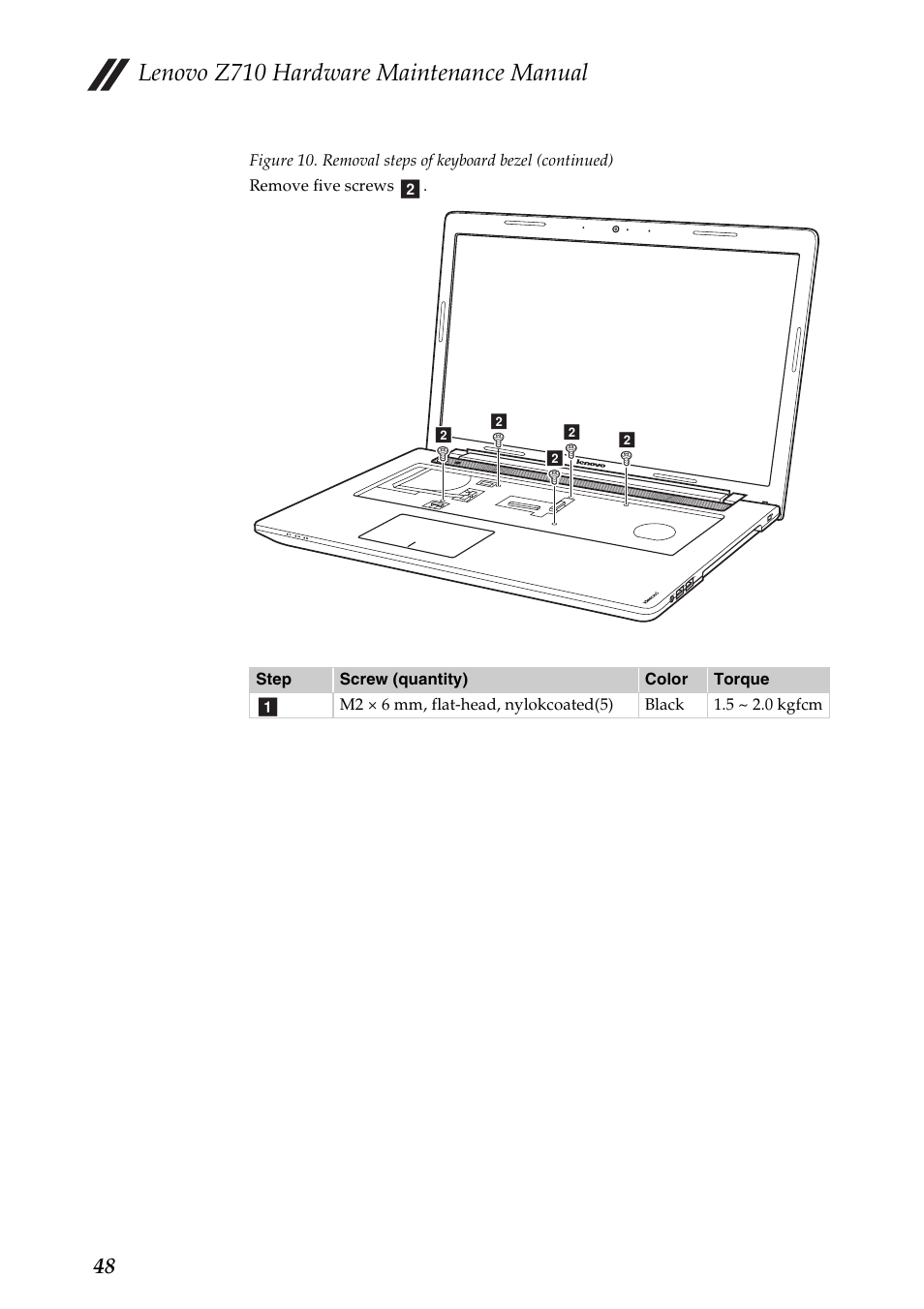 Lenovo z710 hardware maintenance manual | Lenovo IdeaPad Z710 Notebook User Manual | Page 52 / 95