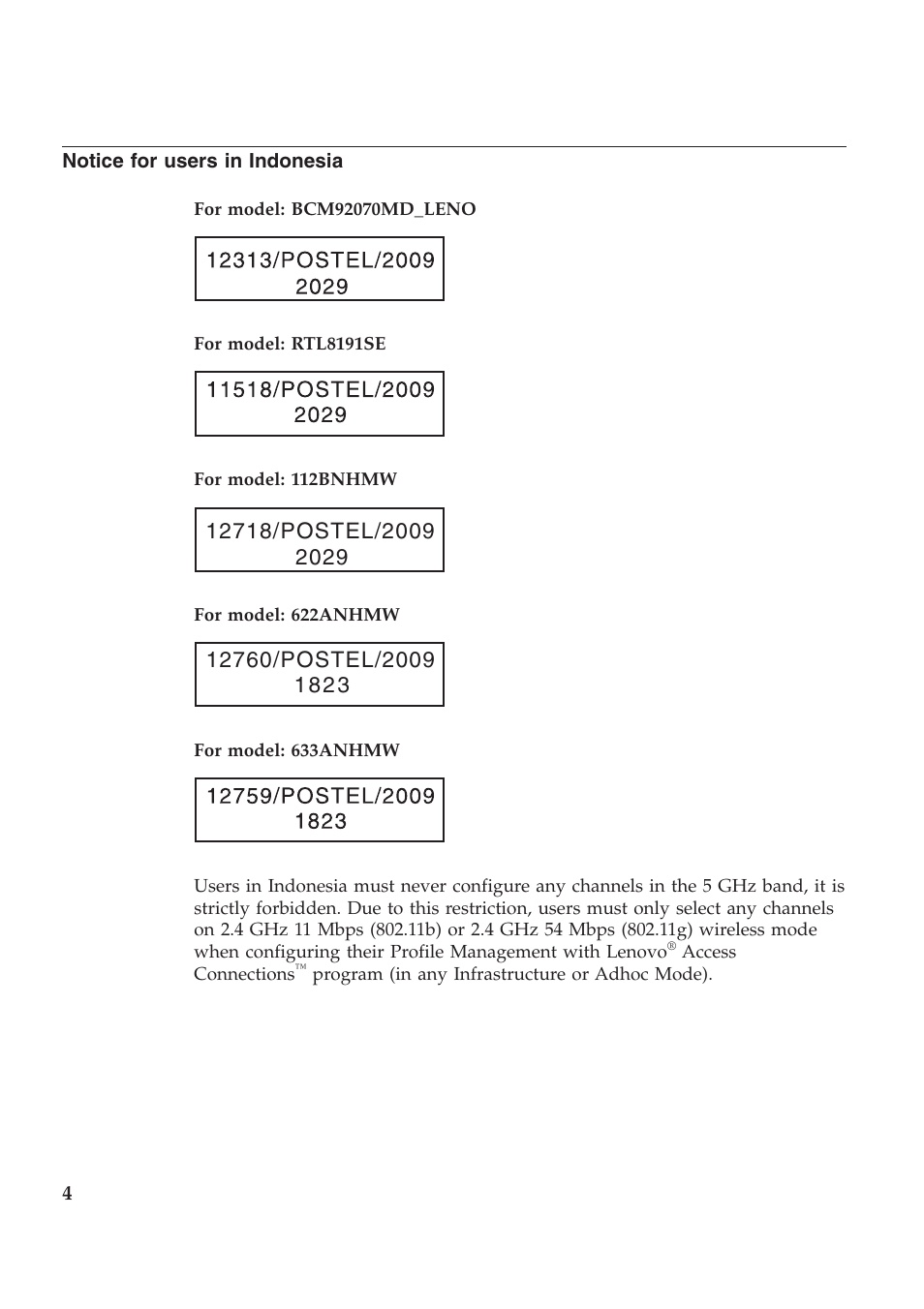 Lenovo ThinkPad T510 User Manual | Page 4 / 12