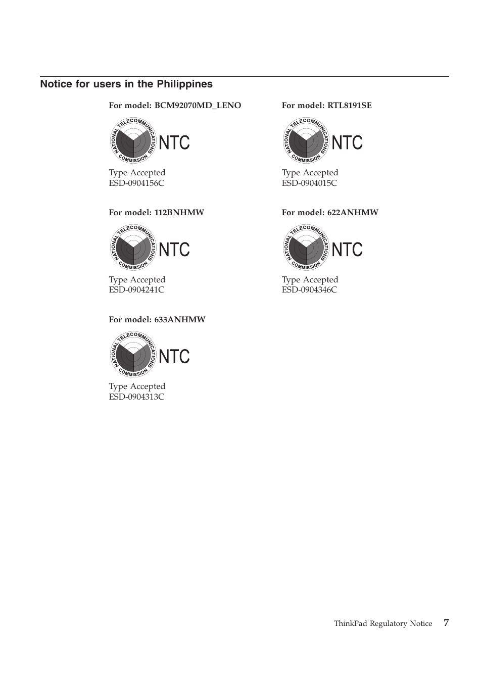 Lenovo ThinkPad T510 User Manual | Page 7 / 12