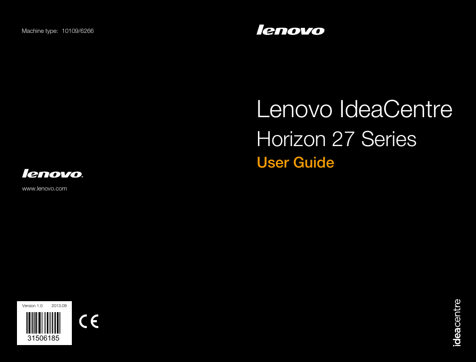 Lenovo Horizon 27 Table PC IdeaCentre User Manual | 47 pages