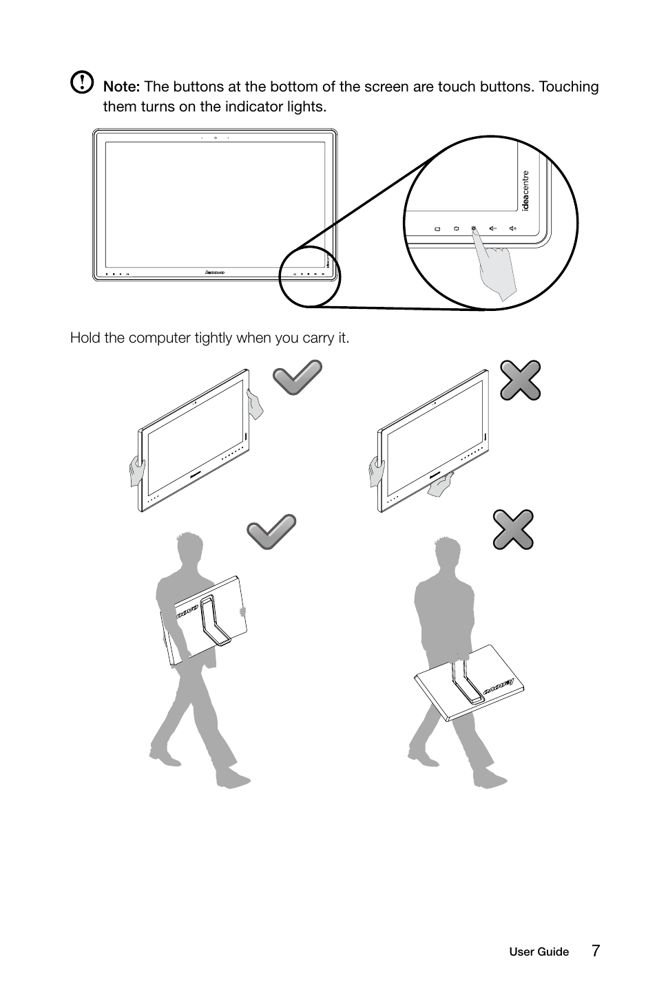 Lenovo Horizon 27 Table PC IdeaCentre User Manual | Page 12 / 47