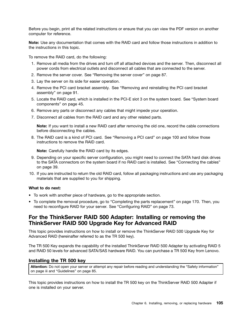 Lenovo ThinkServer TS430 User Manual | Page 117 / 222