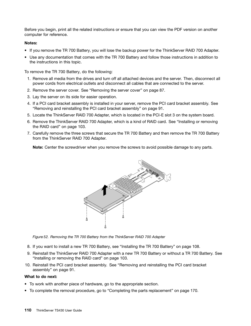 Lenovo ThinkServer TS430 User Manual | Page 122 / 222