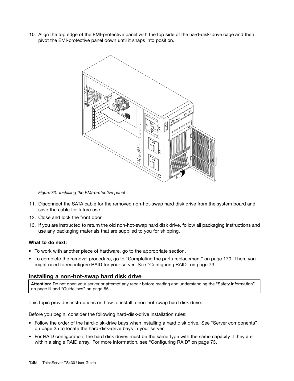 Lenovo ThinkServer TS430 User Manual | Page 148 / 222