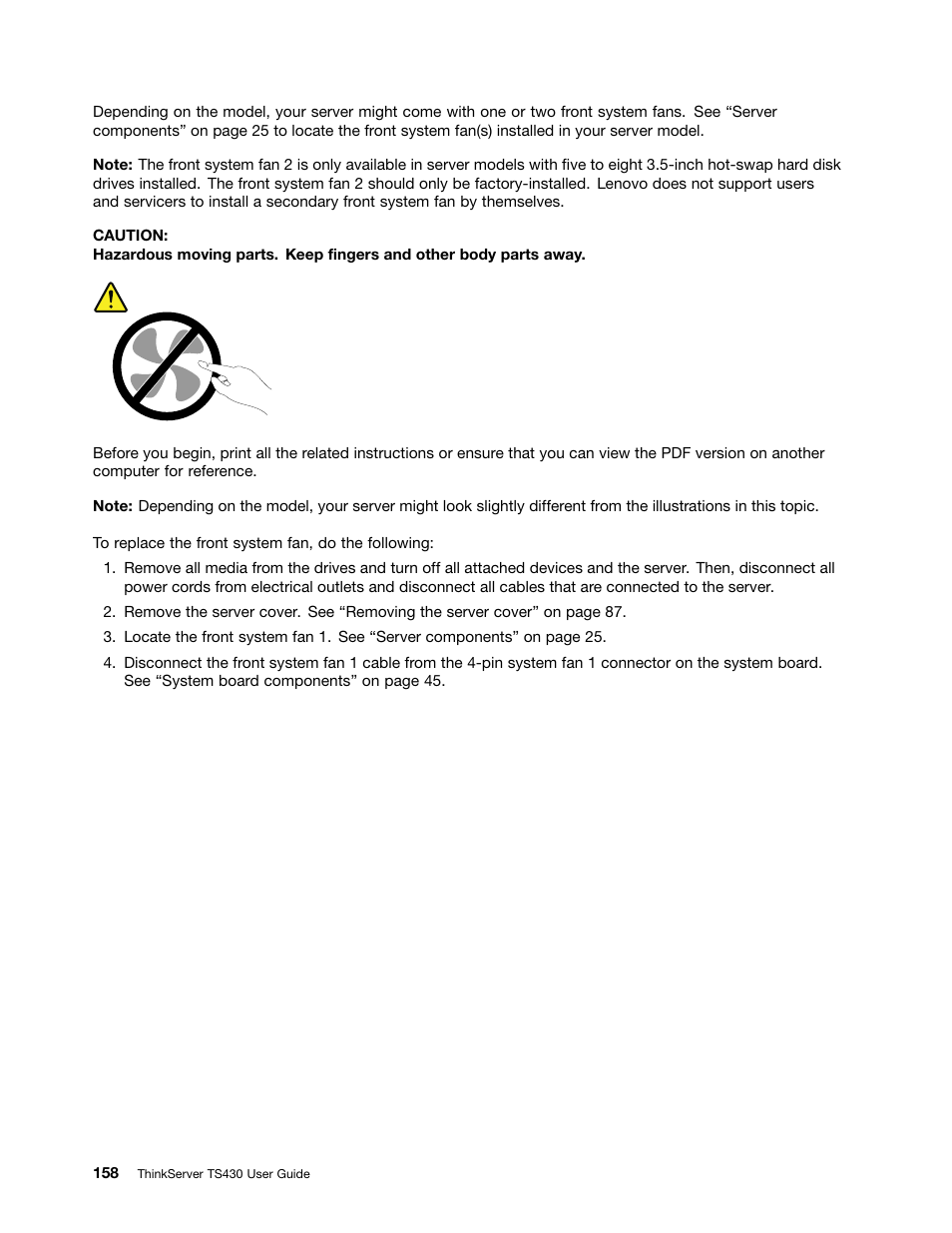 Lenovo ThinkServer TS430 User Manual | Page 170 / 222