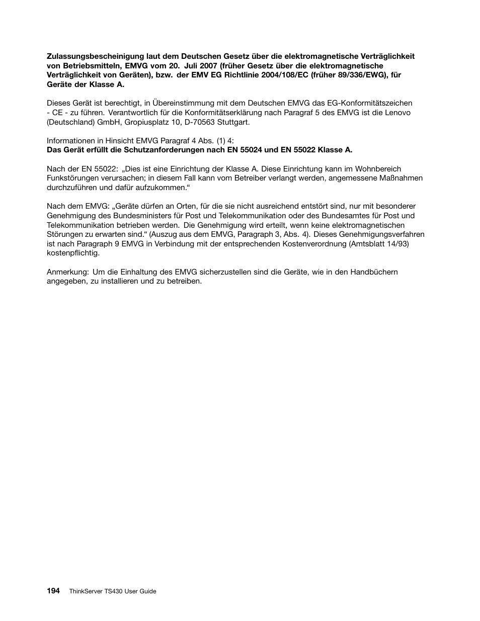 Energy star model information | Lenovo ThinkServer TS430 User Manual | Page 206 / 222