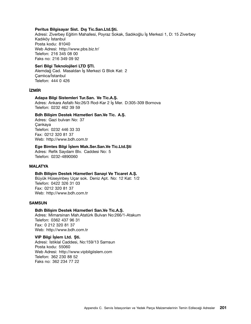 Lenovo ThinkServer TS430 User Manual | Page 213 / 222