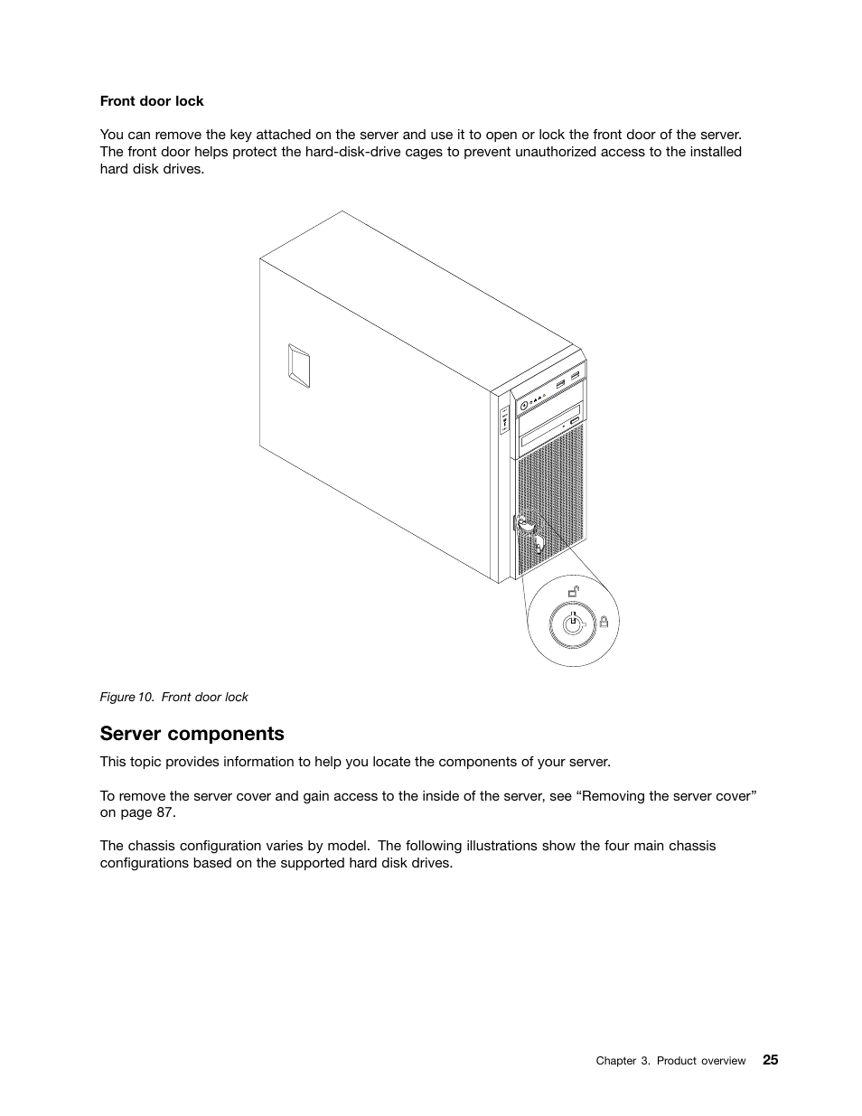 Server components | Lenovo ThinkServer TS430 User Manual | Page 37 / 222