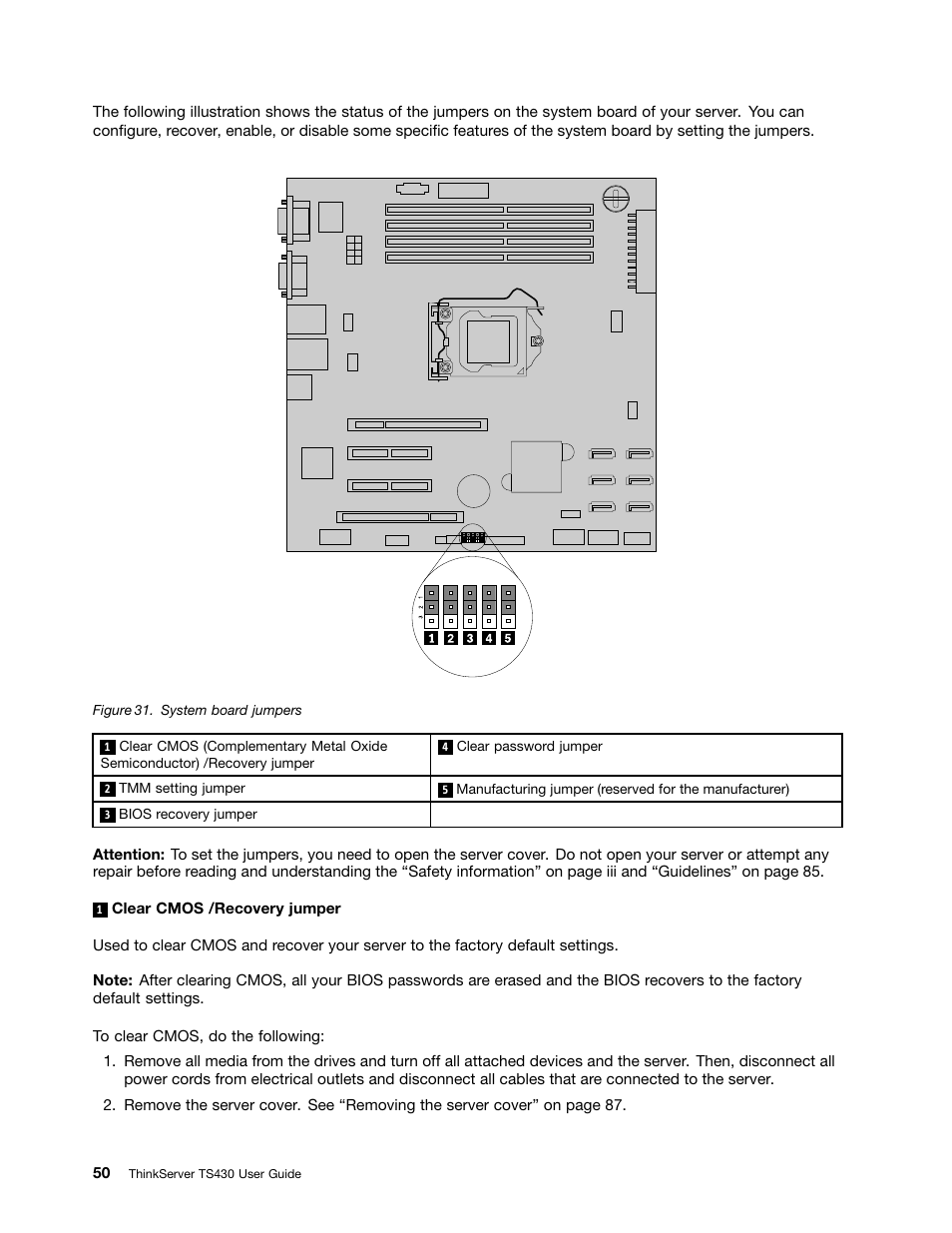 Lenovo ThinkServer TS430 User Manual | Page 62 / 222