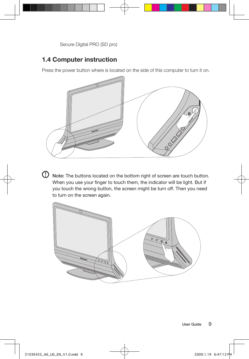 4 computer instruction | Lenovo IdeaCentre A600 User Manual | Page 14 / 47