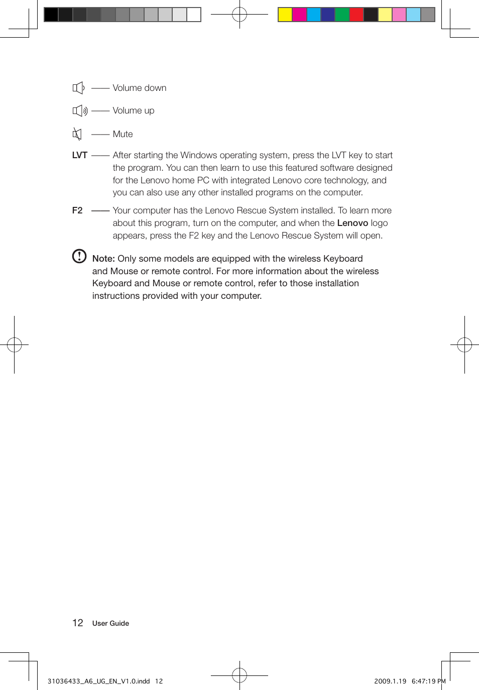 Lenovo IdeaCentre A600 User Manual | Page 17 / 47