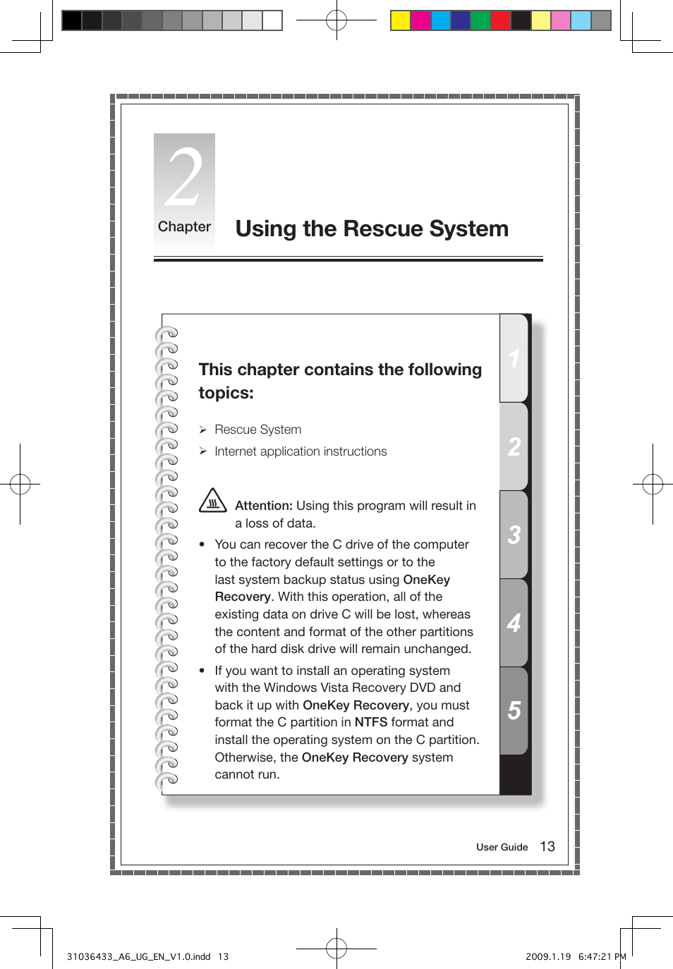 Using the rescue system | Lenovo IdeaCentre A600 User Manual | Page 18 / 47