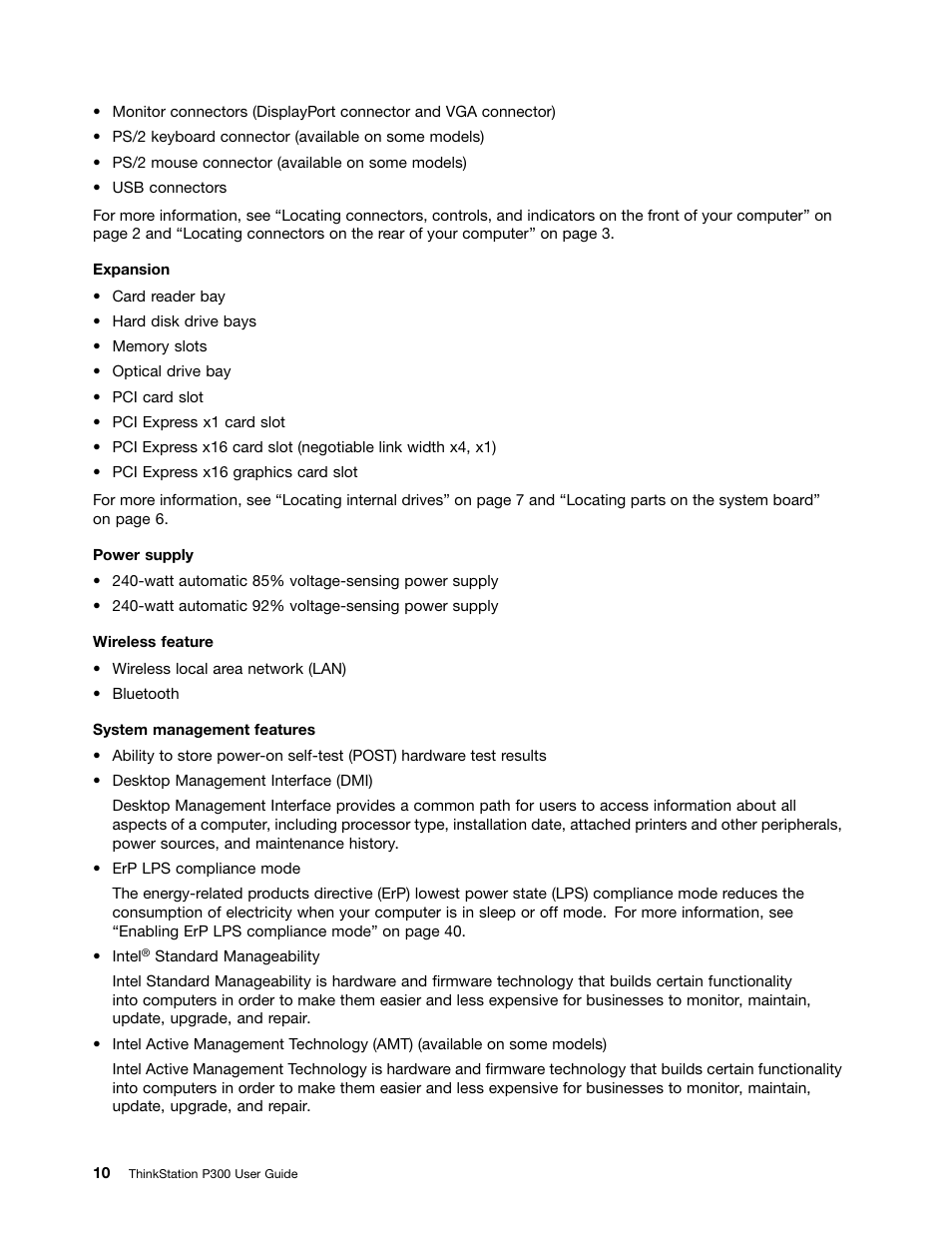 Lenovo ThinkStation P300 User Manual | Page 22 / 162