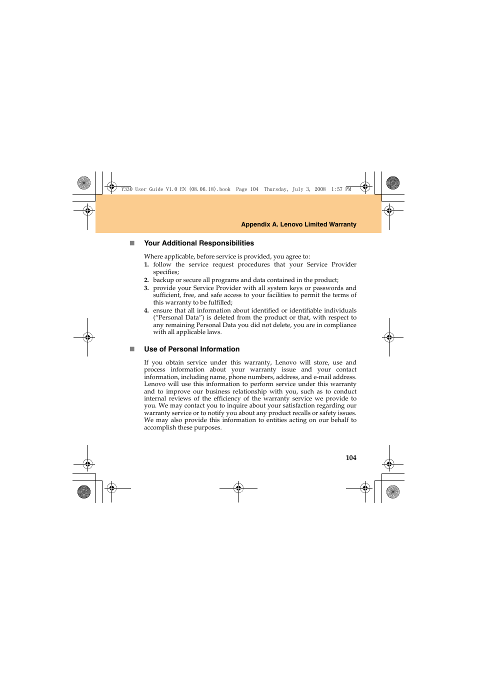 Lenovo IdeaPad Y330 User Manual | Page 113 / 148