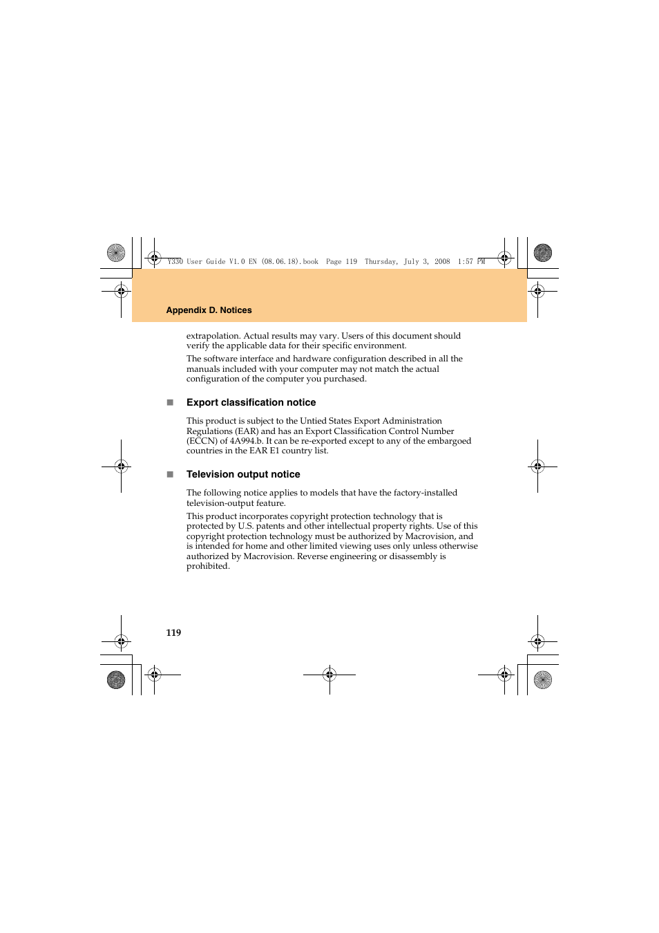 Lenovo IdeaPad Y330 User Manual | Page 128 / 148