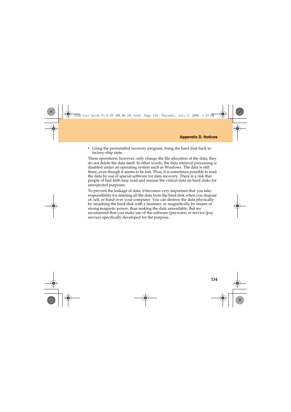 Lenovo IdeaPad Y330 User Manual | Page 143 / 148