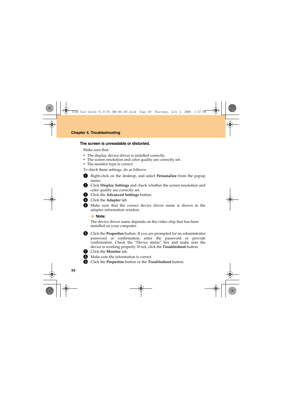 Lenovo IdeaPad Y330 User Manual | Page 68 / 148