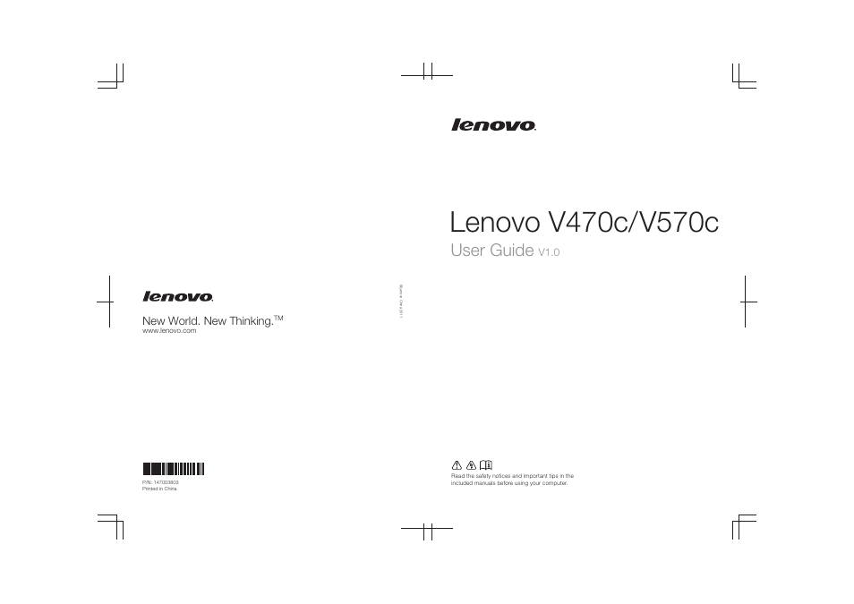 Lenovo V470c Notebook User Manual | 53 pages