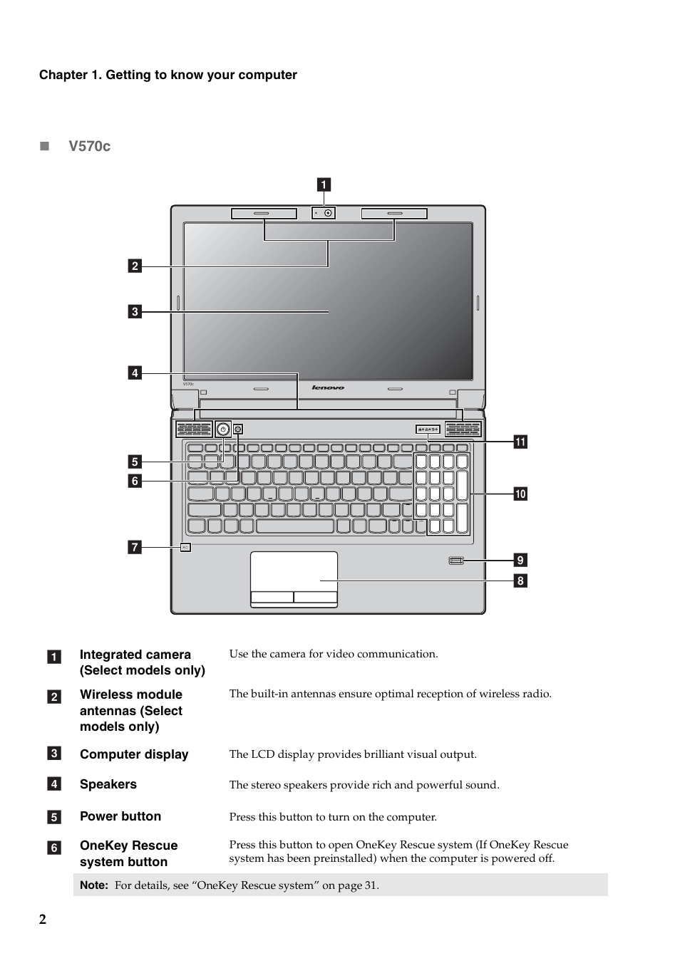 Lenovo V470c Notebook User Manual | Page 6 / 53