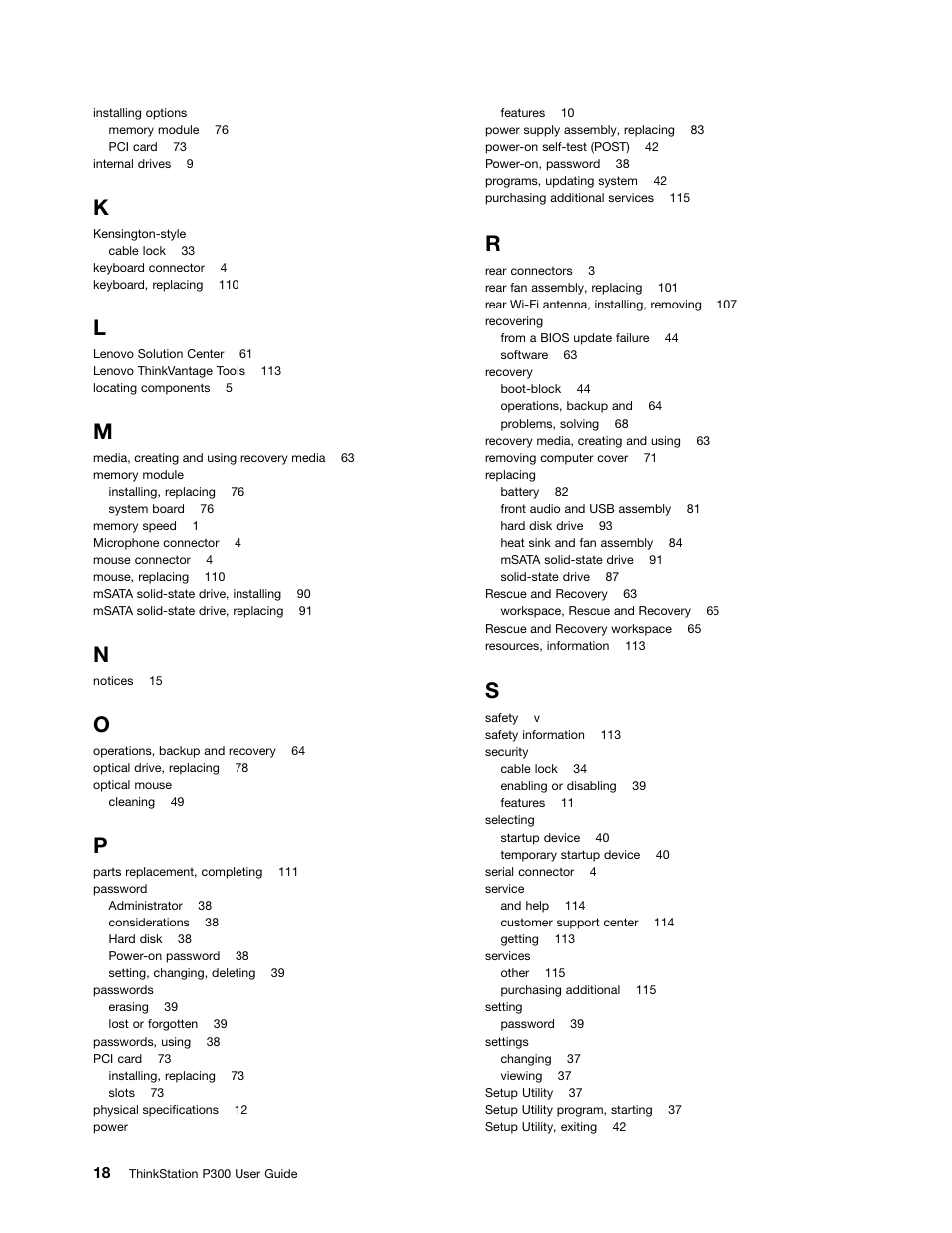 Lenovo ThinkStation P300 User Manual | Page 146 / 150