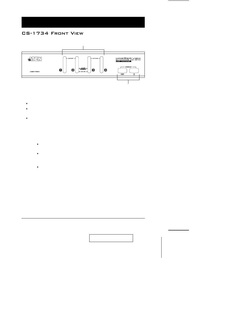 Cs-1734 front view | ATEN CS-1732 User Manual | Page 9 / 32
