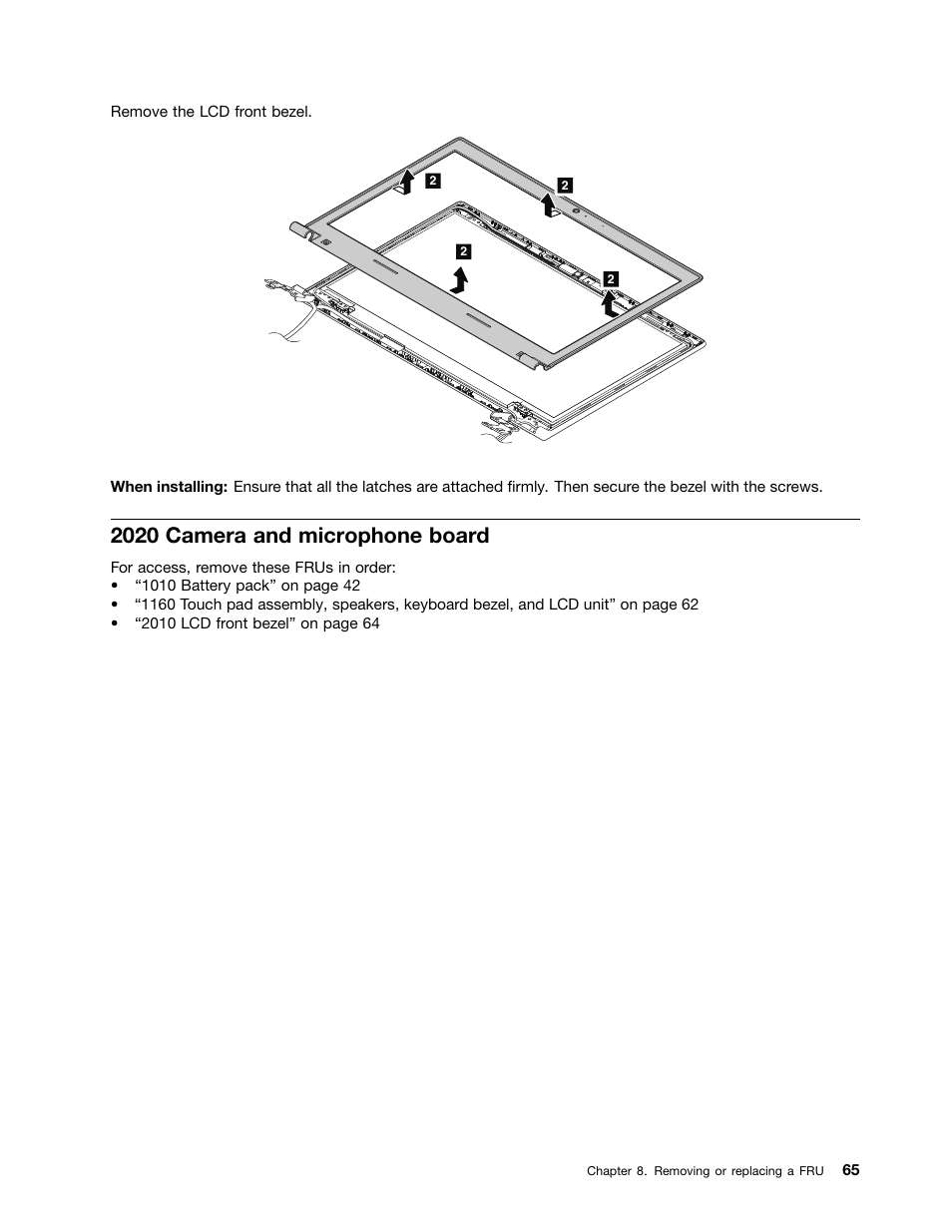 2020 camera and microphone board | Lenovo M4400s notebook User Manual | Page 71 / 80
