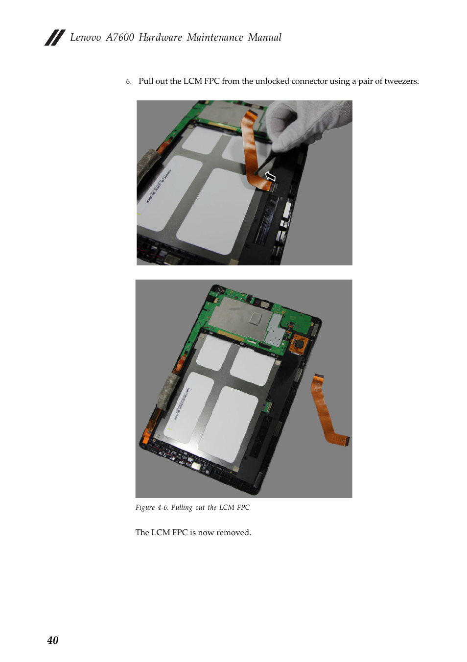 Lenovo a7600 hardware maintenance manual | Lenovo A10-70 Tablet User Manual | Page 44 / 83