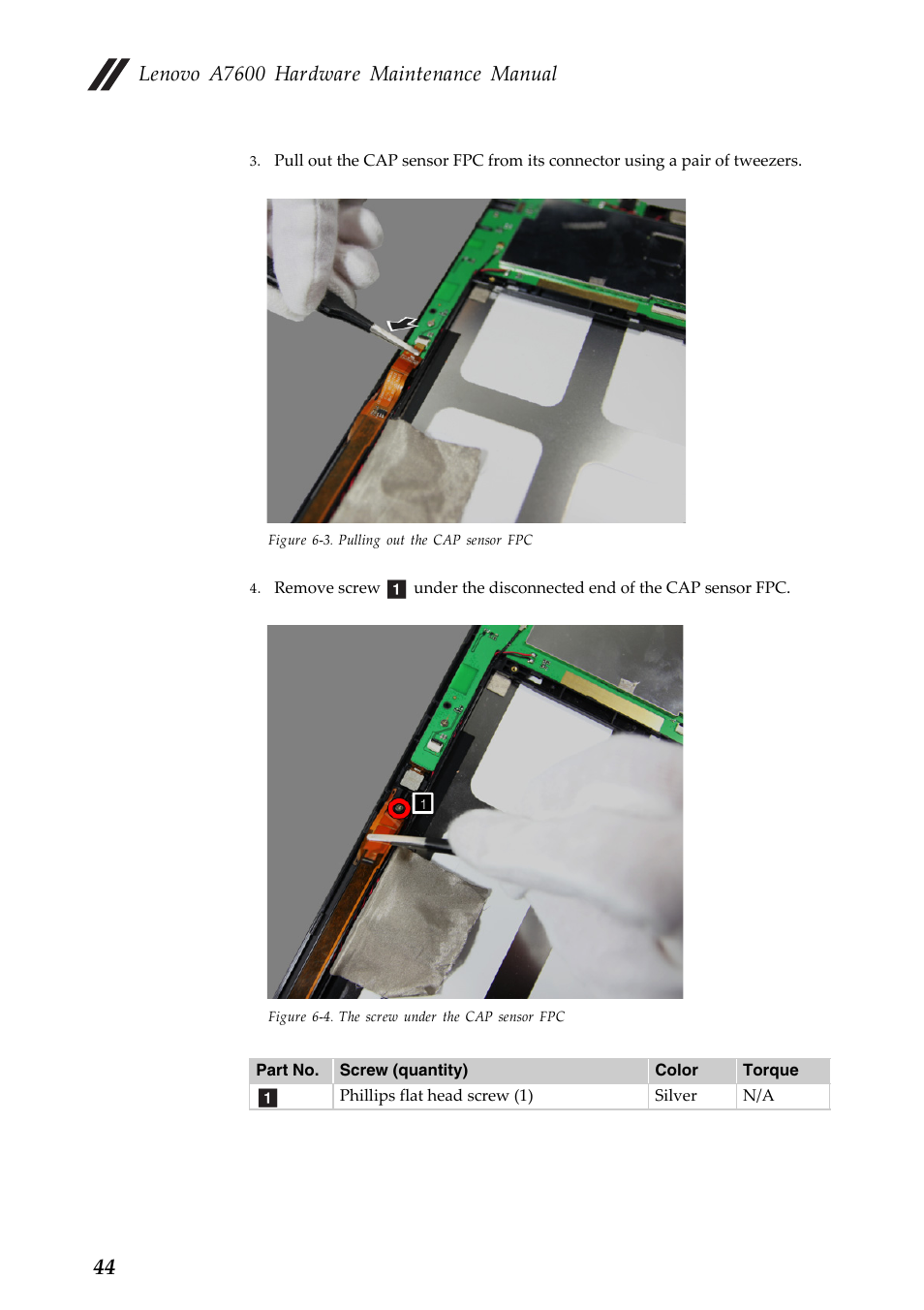 Lenovo a7600 hardware maintenance manual | Lenovo A10-70 Tablet User Manual | Page 48 / 83