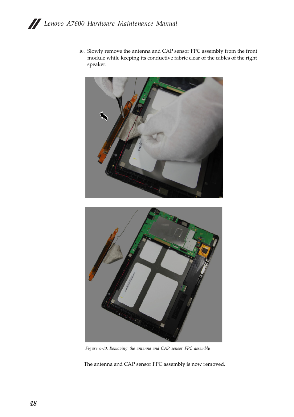 Lenovo a7600 hardware maintenance manual | Lenovo A10-70 Tablet User Manual | Page 52 / 83