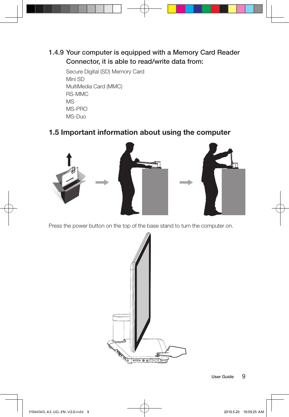 5 important information about using the computer | Lenovo IdeaCentre A310 User Manual | Page 14 / 35