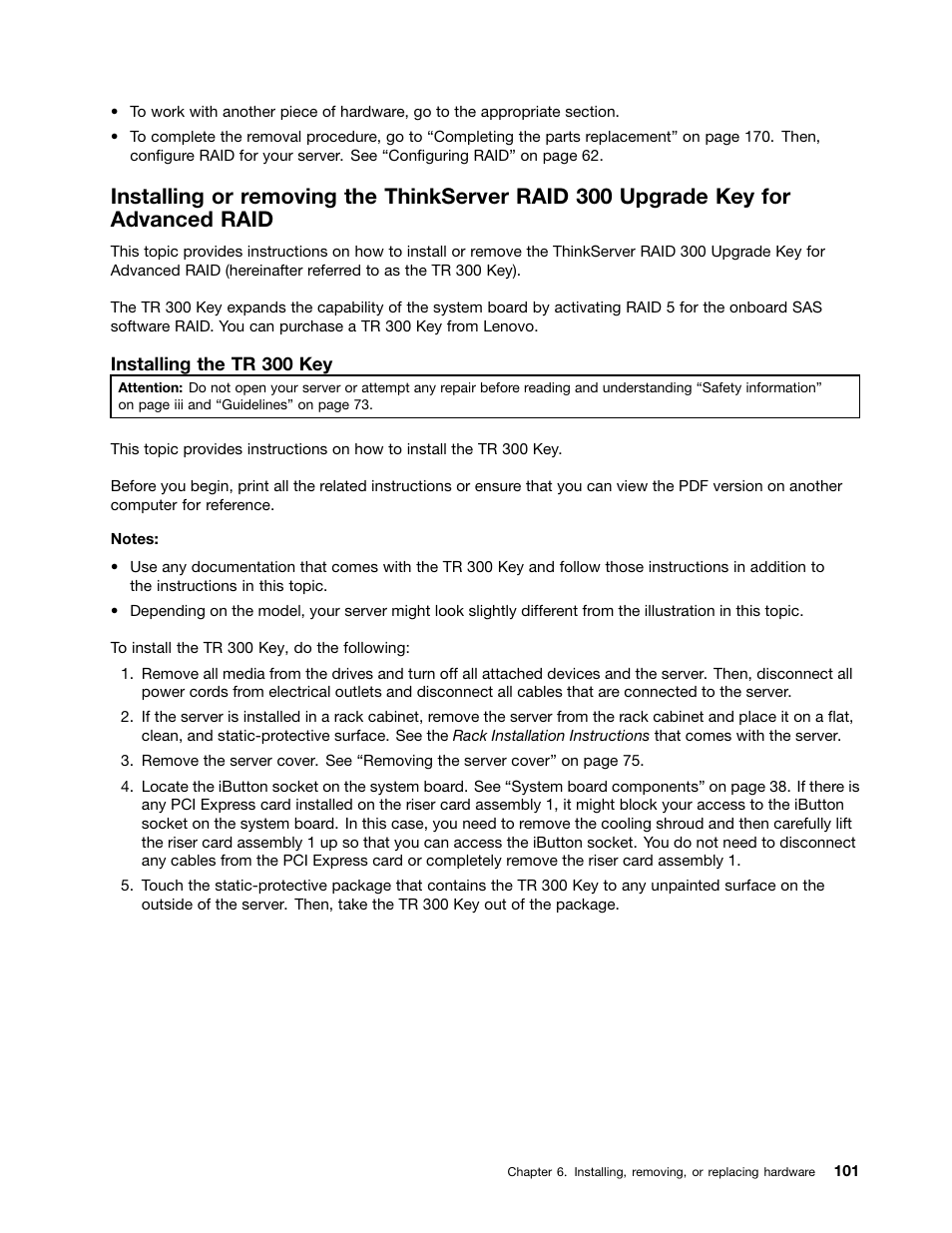 Lenovo ThinkServer RD340 User Manual | Page 113 / 214