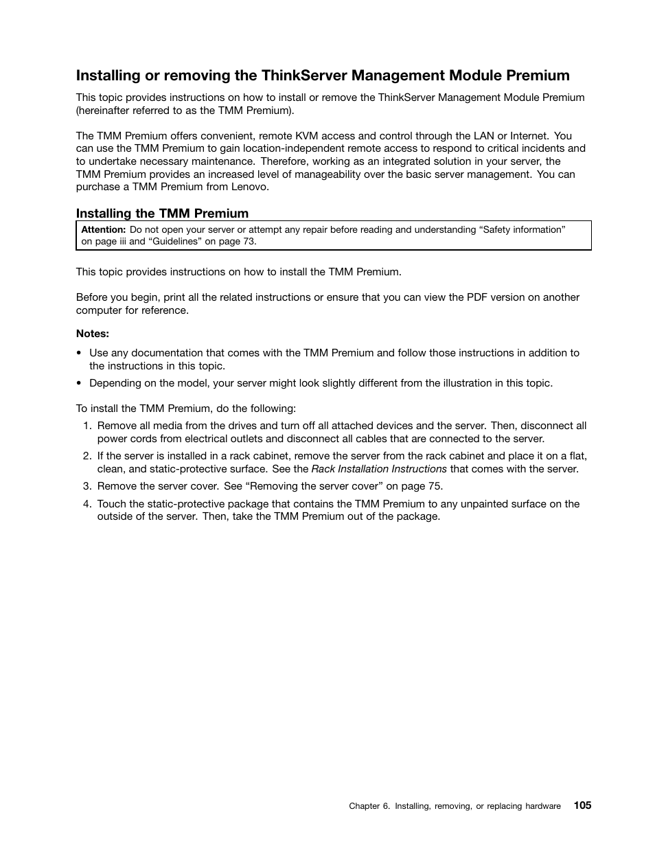 Lenovo ThinkServer RD340 User Manual | Page 117 / 214