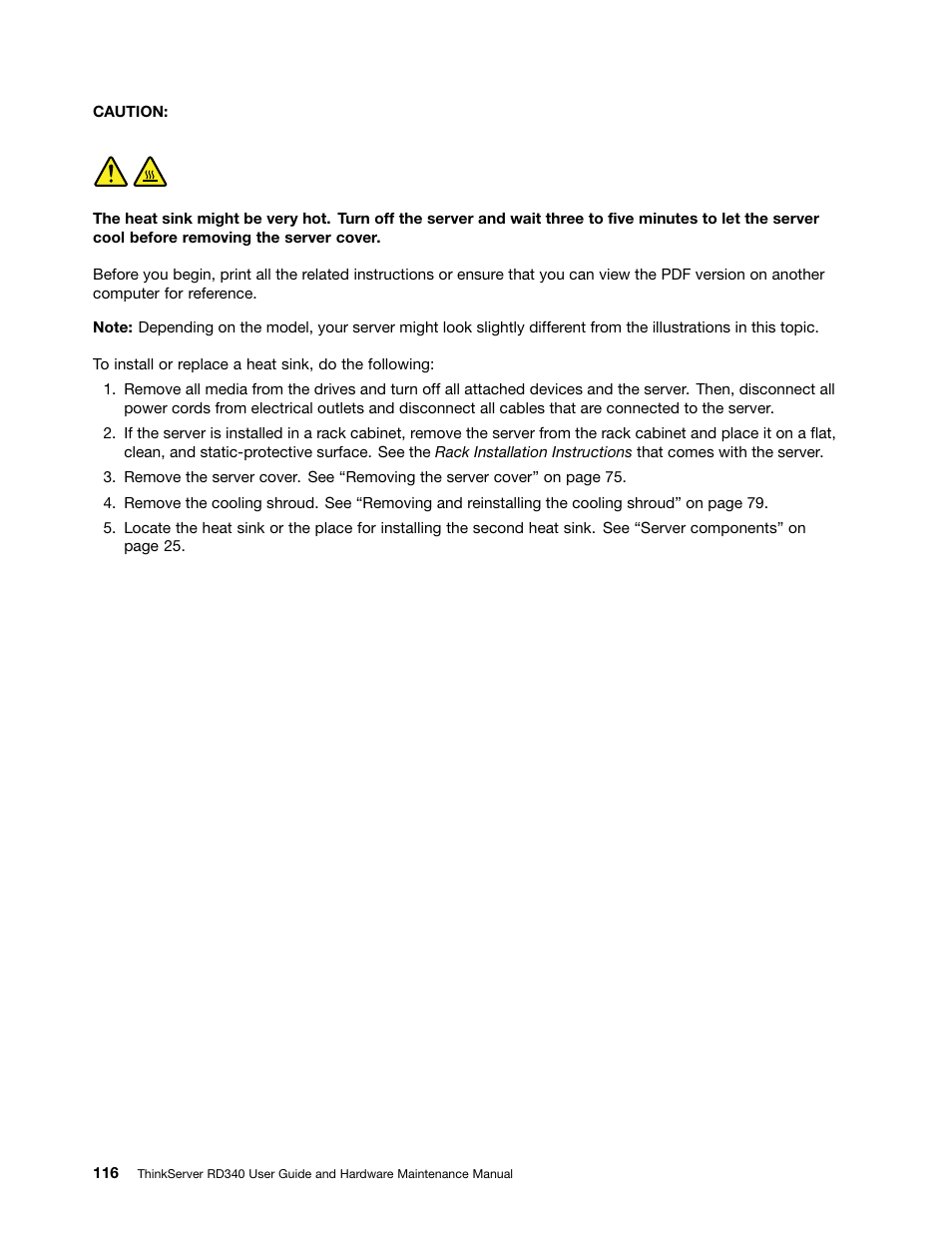 Lenovo ThinkServer RD340 User Manual | Page 128 / 214