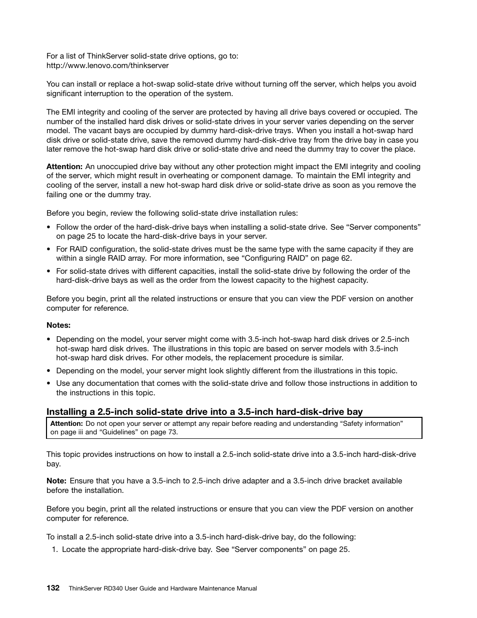 Lenovo ThinkServer RD340 User Manual | Page 144 / 214