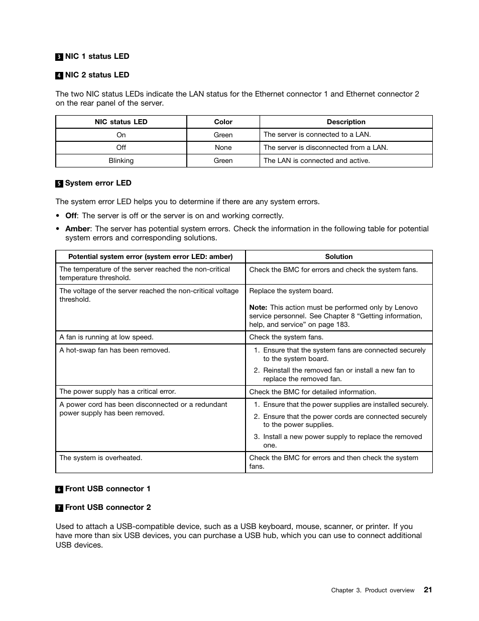 Lenovo ThinkServer RD340 User Manual | Page 33 / 214