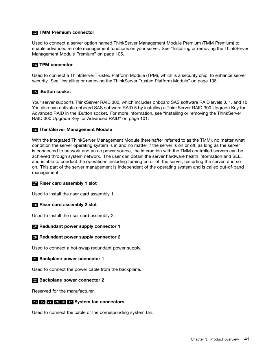 Lenovo ThinkServer RD340 User Manual | Page 53 / 214