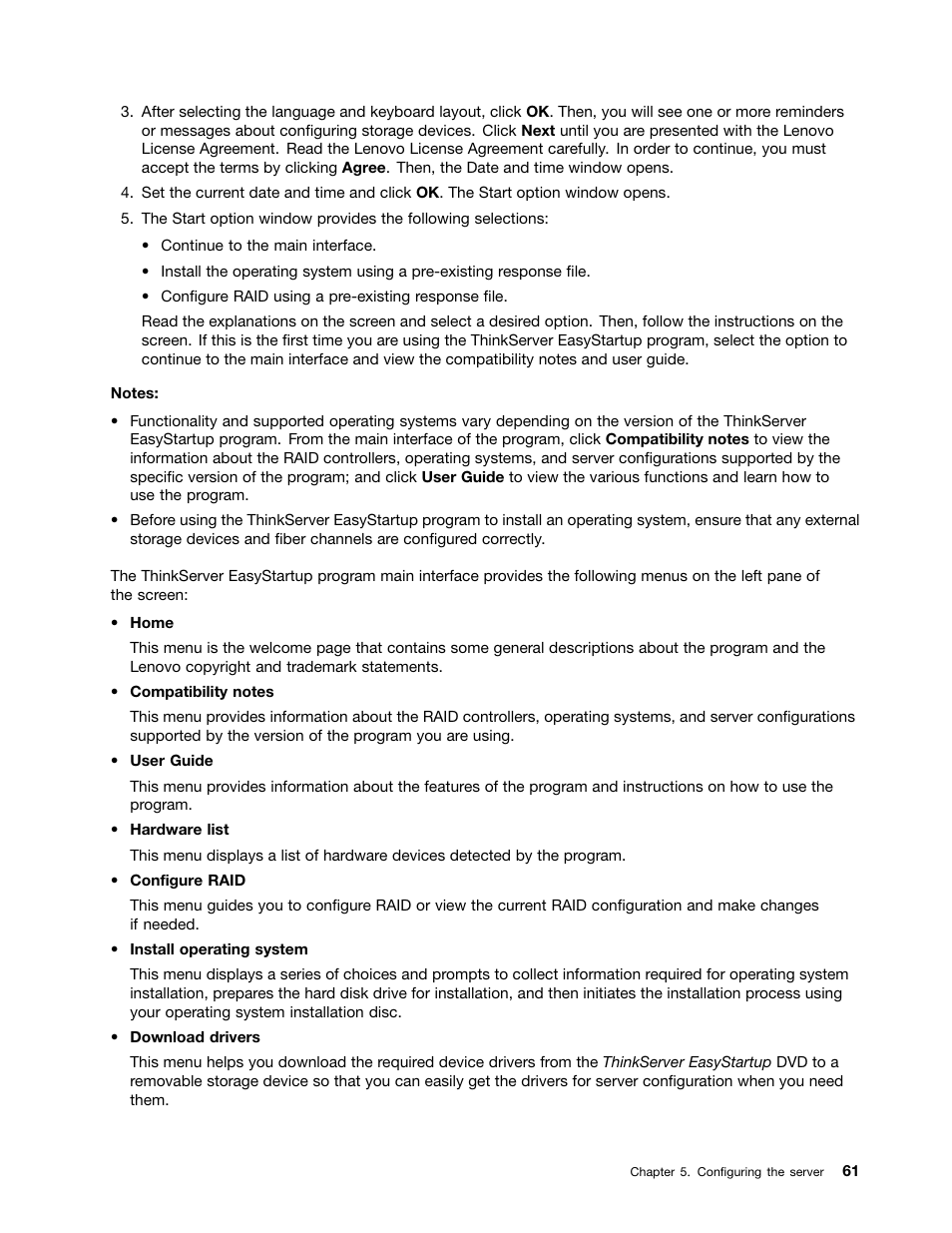 Lenovo ThinkServer RD340 User Manual | Page 73 / 214