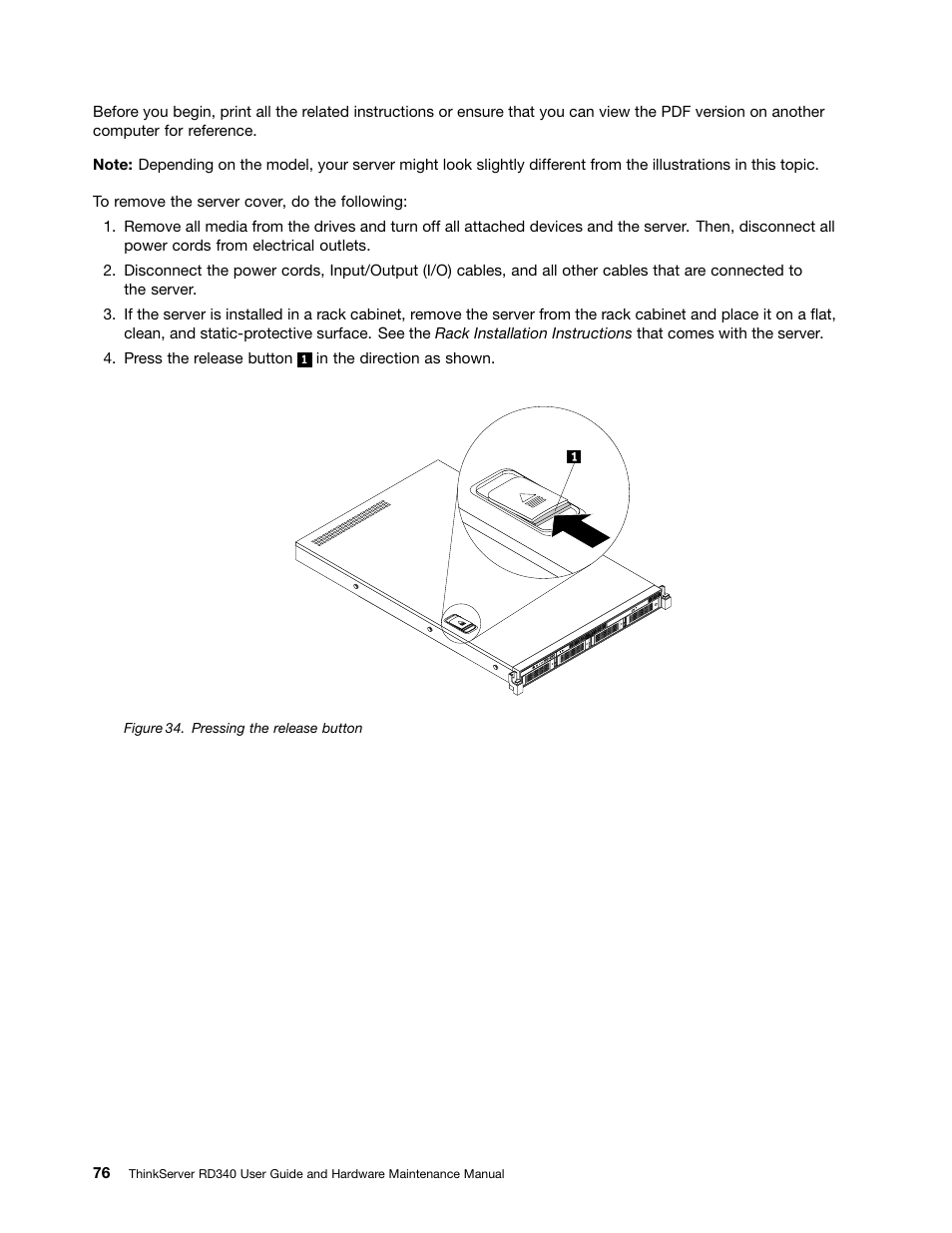 Lenovo ThinkServer RD340 User Manual | Page 88 / 214