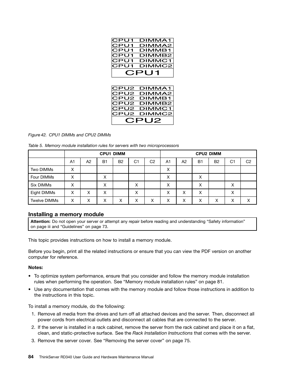 Lenovo ThinkServer RD340 User Manual | Page 96 / 214