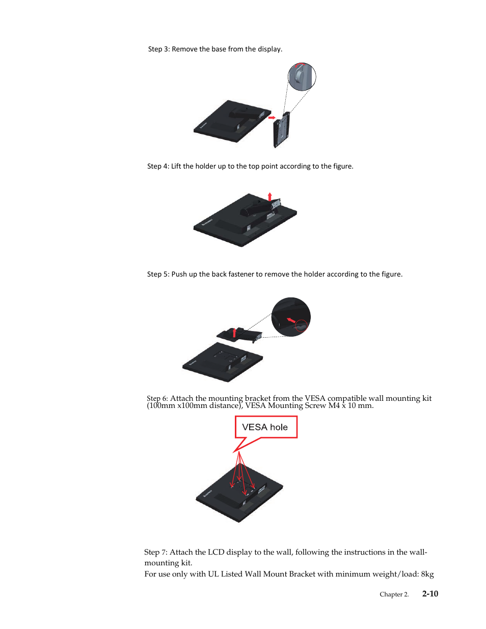 Lenovo ThinkVision T2220 21.5-inch WLED Backlit LCD Monitor User Manual | Page 21 / 35