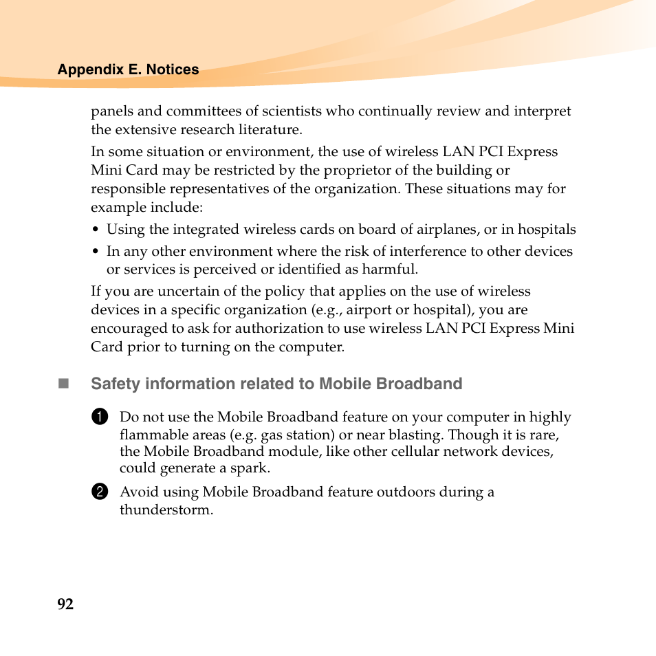 Lenovo B450 Notebook User Manual | Page 106 / 128