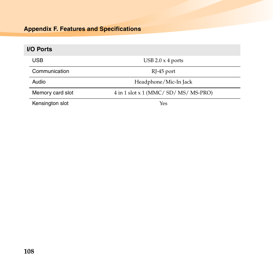 Lenovo B450 Notebook User Manual | Page 122 / 128