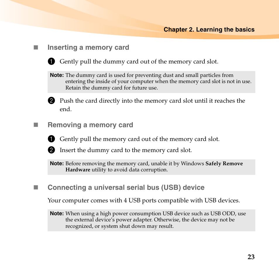 Lenovo B450 Notebook User Manual | Page 37 / 128