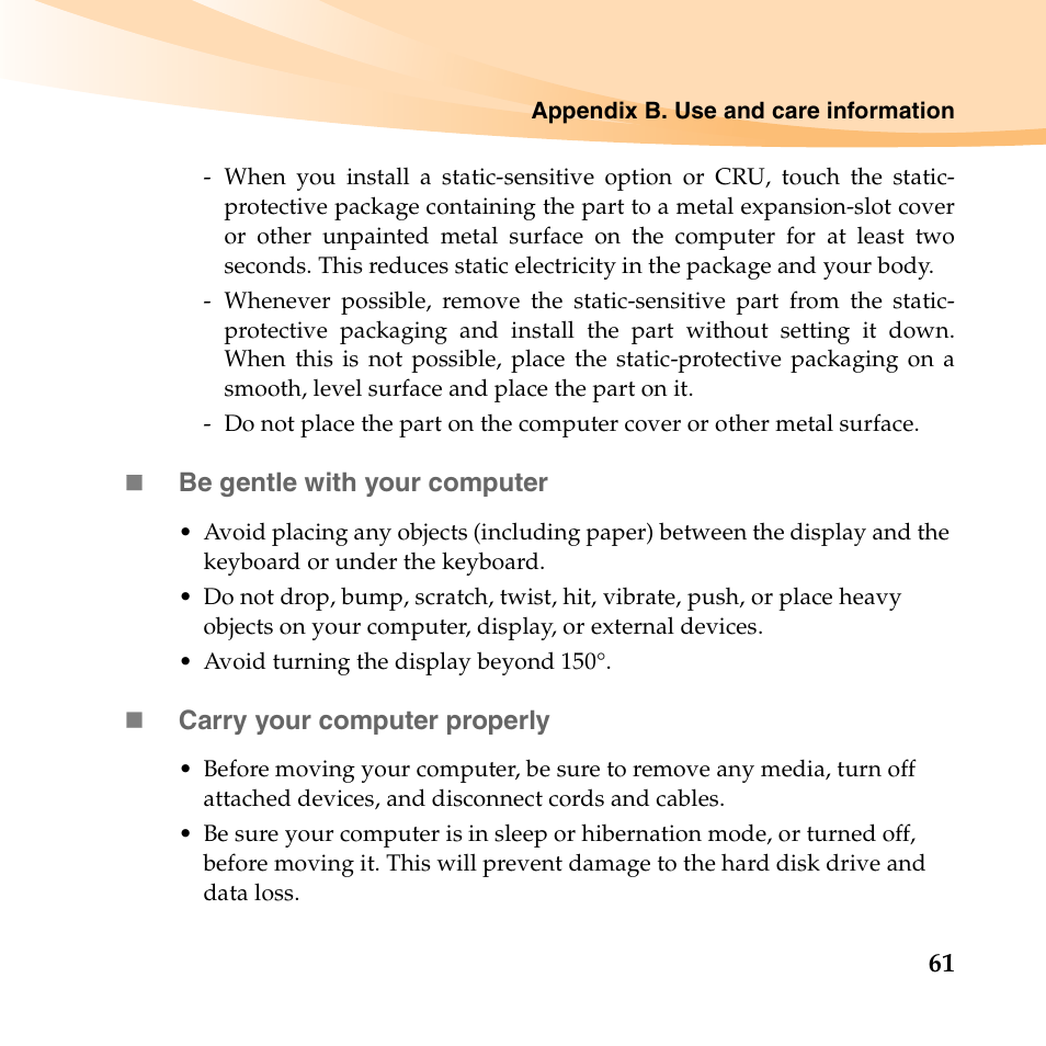 Lenovo B450 Notebook User Manual | Page 75 / 128