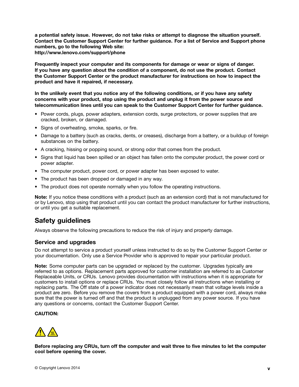 Safety guidelines | Lenovo E40-70 Notebook User Manual | Page 7 / 70