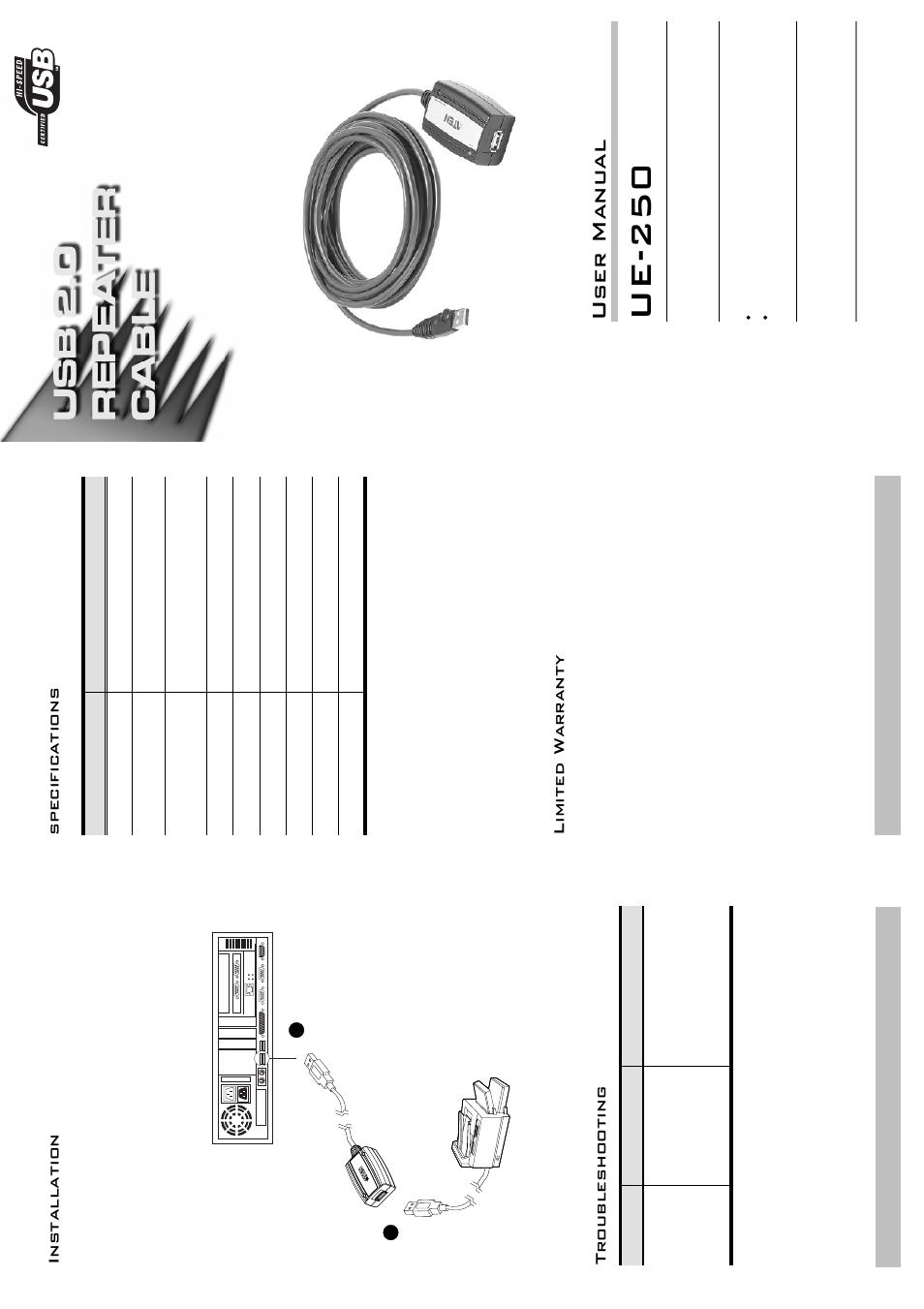 ATEN UE-250 User Manual | 2 pages