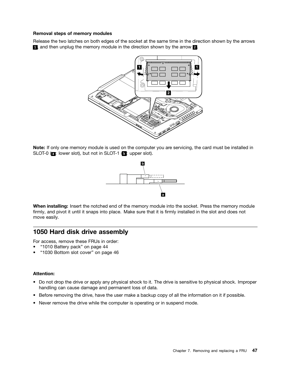 1050 hard disk drive assembly | Lenovo E49 Notebook User Manual | Page 53 / 100