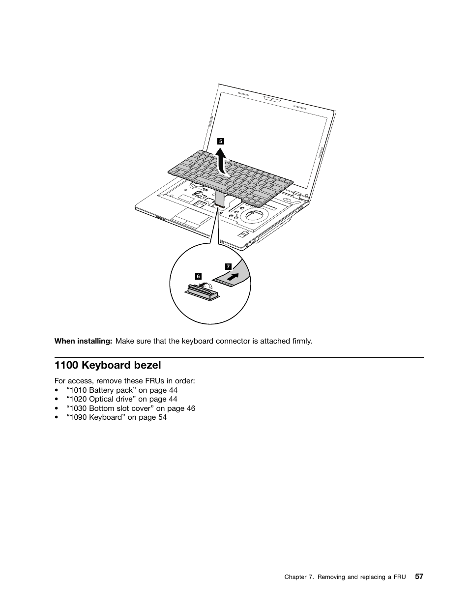 1100 keyboard bezel | Lenovo E49 Notebook User Manual | Page 63 / 100