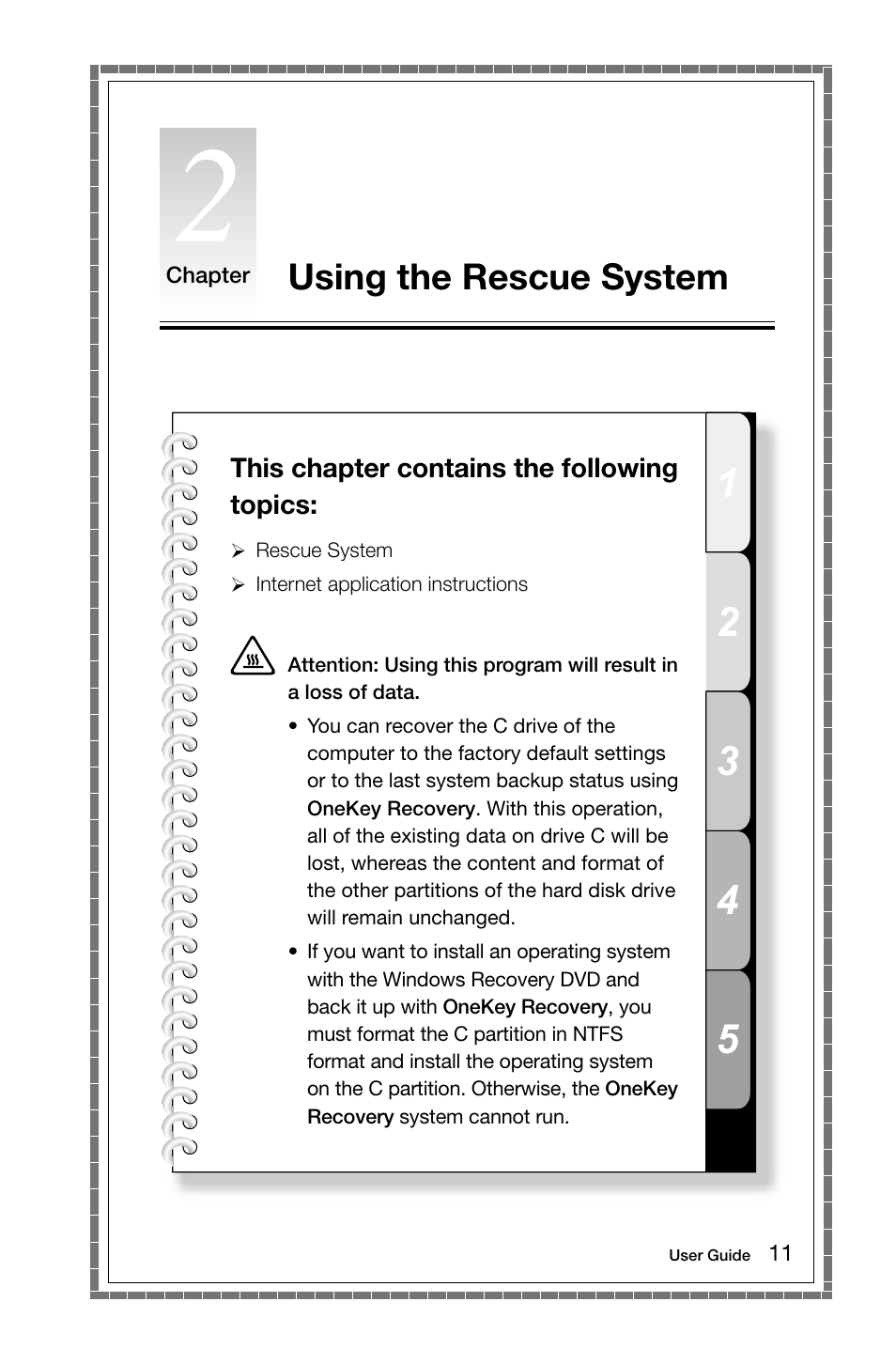 Using the rescue system | Lenovo C200 All-In-One User Manual | Page 16 / 37