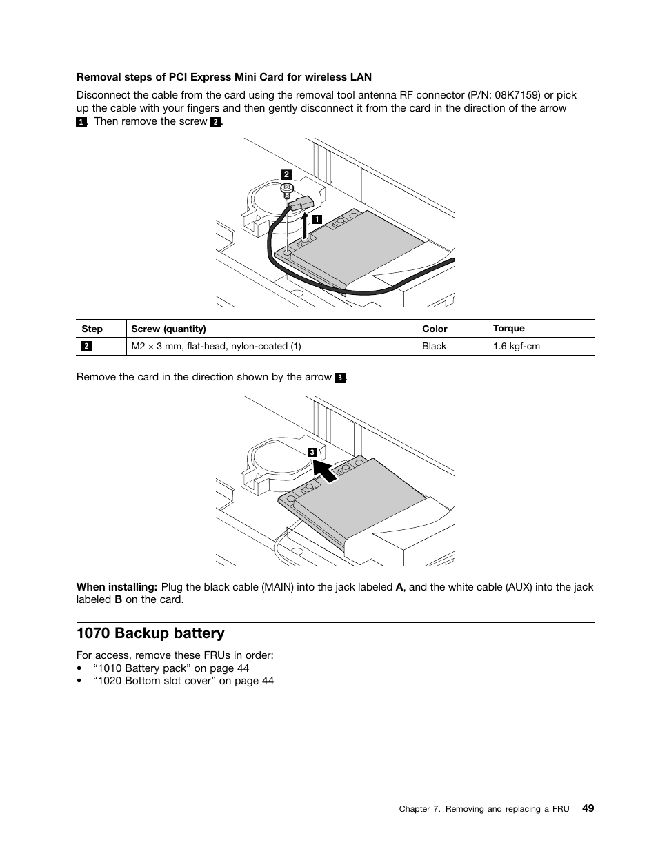 1070 backup battery | Lenovo B475e Notebook User Manual | Page 55 / 100